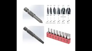 Modeling Flathead and Phillips Screwdrivers in SolidWorks and Explanation of Their Labels