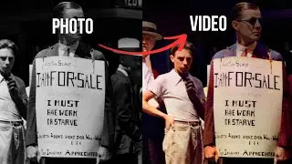 You’ve NEVER Seen the Great Depression Like THIS! 😱 Watch These 1930s Photos Come to Life!