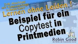 Beispiel f&uuml;r ein Copytest in Printmedien
