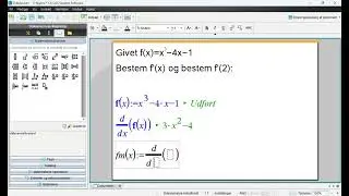 Differentiering i Nspire