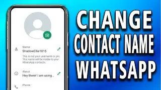 How To Change Contact Name On WhatsApp