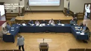 22 October 2025 Wolfeboro Select Board and Budget Committee Joint Meeting