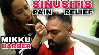 MIKKU BARBER ASMR HEAD MASSAGE WITH NECK CRACKING, SINUSITIS PAIN RELIEF, INSOMNIA, SLEEPLESSNESS