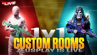 1 V 1 CUSTOM ROOMS  ZEUS PLAYS IS LIVE| RUSH GAMEPLAY | PUBG MOBILE