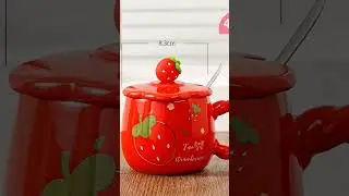 MUG STRAWBERRY, hanya di Shopee 🍓🛒💕 #reels #viral #sorotan #jangkauanluas #shopee #spilshopee #tren