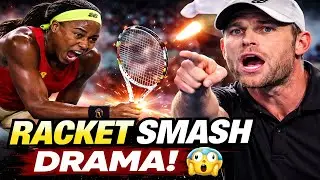 RACKET SMASH DRAMA! Andy Roddick Speaks Out on Coco Gauff&rsquo;s AO Incident 😱🎾&rdquo;