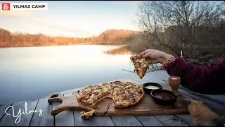 Cooking Pizza in Beautiful nature and Camping by Karamandere  River