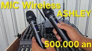 MIC WIRELESS ASHLEY ANTI FEEDBACK FUNCTION #microphone #ashley #karaoke #audio #speaker #bocil #fyp 