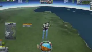 My first SSTO (with KSC return) delivering a probe to equatorial orbit