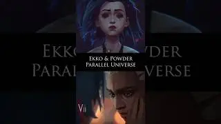 Ekko & Powder parallel universe- #arcane #jinx #leagueoflegends #ekko #vi
