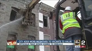Vacants to Value housing program in Baltimore City