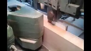 resawing with an ordinary power feeder and VFD
