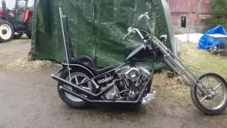 harley davidson evo captain norway springer chopper easy rider