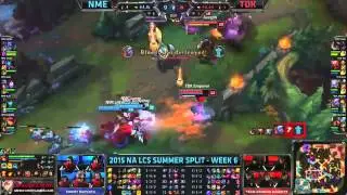 NME  VS TDK  Highlights   2015 NA LCS Summer W6D2
