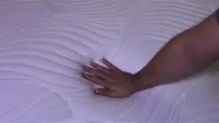 Voila Mattress Review - Foam Response Hand Test - Mattress Insiders Mattress Reviews