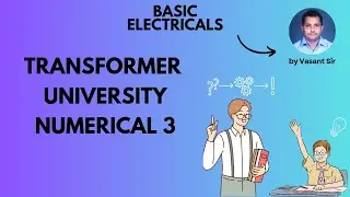 RGPV NUMERICAL 2012  ON NO LOAD PARAMETERS OF TRANSFORMER 16.5.24