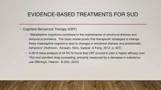 Co-Occurring Bipolar and Substance Use Disorders: A Review EBPs and an Outcomes Management Protocol