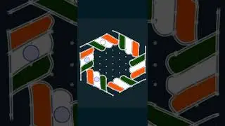 Republic Day Special Rangoli 🌺 11*6 Dot Rangoli 🌺 January 26th Rangoli 🌷 Indian Flag Rangoli Design