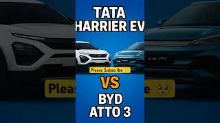 Tata Harrier Ev Vs BYD Atto 3 #cars #automobile #trending#shorts #trendingshorts#trending #carlovers