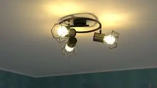 Globo Priska ceiling spot lamp, matt black-gold, with 3xE27 socket