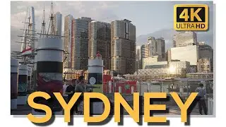 Darling Harbour to Chinatown at Sunset | Sydney Australia in 4K Cinematic