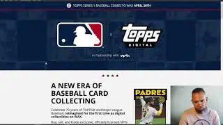 Topps MLB 1st Edition NFTs dropping on WAX
