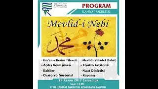 Mevlid-i Nebi Programı, 2017 RİZE