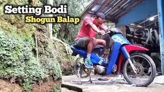 Modifikasi Shogun 110 Road Race Setting Bodi Balap