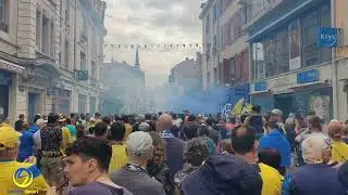 Sochaux : découvrez les images du cortège des supporters sochaliens dans Montbéliard