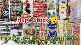 Trending Imitation Jewellery Wholesale Market in Kolkata l Hair Accessories & Cosmetics Collection l