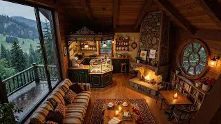 Rainy Day Vibes ☔ Cozy Atmosphere in The Coffee Shop Ambience with Smooth Jazz Music for Relax