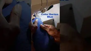 Color Series: BLUE! Using 400GSM French Terry. #sewing #sewingtutorial #fabric #dye #blue