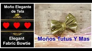 ELEGANTE MOñO EN LAME Paso a Paso ELEGANT LAMME HAIR BOW Tutorial DIY How To PAP Video 191