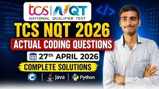 TCS NQT 2026 Actual Coding Questions | 27 April 2026 | C++ Java Python Solutions