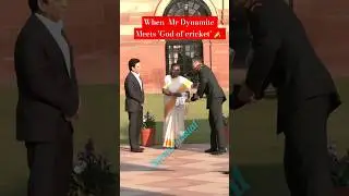 Major Rishabh Singh Sambyal with Sachin tendulkar | president drupadi murmu |