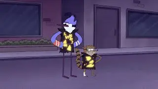 Regular Show - Mordecai And Rigby's Trash Clothing