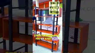 Book or Decoration Rack in Metal Frame #racks #metalracks #bookrack #decorrack