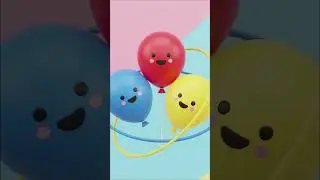 Learn Red, Blue, Yellow with balloons