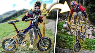 Je test le plus petit VTT du monde en Bikepark ! ft @meyermtb