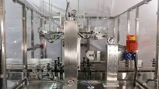Turnkey Packaging Line for Round Wipes in Buckets #buckets #bucketspacker #packagingline #automation