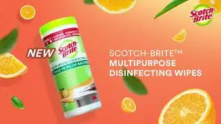 99.9% effectively kills bacteria with 3M Scotch Brite &nbsp;Multipurpose Disinfecting Wipes