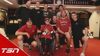 Ottawa Senators honour Jonathan Pitre ahead of season opener
