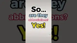 Abbreviations vs. Acronyms vs. Initialisms 🤔 #shorts #youtubeshorts