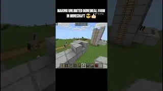 Making unlimited bonemeal farm in Minecraft #minecraft #gaming #techno #trending #viral #hytale