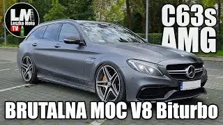 Mercedes C63s AMG V8 Biturbo !!! Samoch&oacute;d nie dla każdego kierowcy !!!