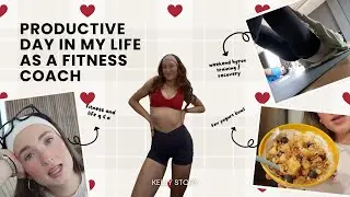 PRODUCTIVE DAY IN MY LIFE as a disciplined fitness coach 🫐🏋🏼‍♀️😇