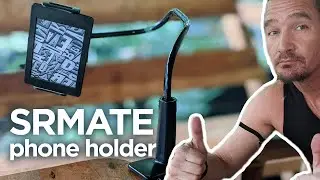 Держатель для планшета/телефона SRMATE Gooseneck &mdash; распаковка и демонстрация