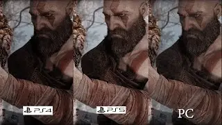 GOD OF WAR - PS4 vs PS5 vs PC ULTRA Graphics Comparison