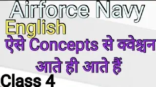 Airforce Navy English Important  Concepts Class 2021. Airforce English Questions 2021. Navy English