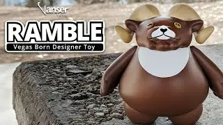RAMBLE the vinyl Big Horn Sheep from Las Vegas based Vanser Toys - Review & Unboxing!!!